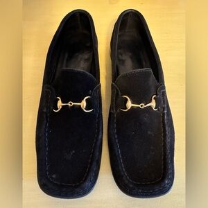 GUCCI Vintage Suede Loafers Size 38